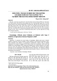 Kiến thức, thái độ về bệnh đái tháo đường của bệnh nhân đái tháo đường týp 2 tại Bệnh viện Đa khoa Nông nghiệp năm 2016