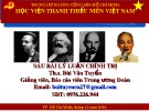 Bài giàng 6 bài lí luận chính trị - Chuyên đề 1: Chủ nghĩa Mác - Lênin, tư tưởng Hồ Chí Minh là nền tảng tư tưởng, cơ sở lý luận của cách mạng Việt Nam