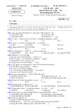 Đề thi KSCL môn Hóa học lớp 12 năm 2017-2018 - Sở GD&ĐT Quảng Nam - Mã đề 321
