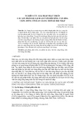 Nghiên cứu giải pháp phát triển các sản phẩm du lịch gắn với đời sống văn hóa cộng đồng tỉnh An Giang thời kì hội nhập