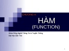 Bài giảng Lập trình hướng đối tượng C++ - Chương 4: Hàm