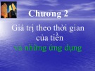 Bài giảng Tài chính doanh nghiệp - Chương 2: Giá trị theo thời gian của tiền và những ứng dụng