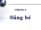 Bài giảng Kỹ thuật chuyển mạch -  Phần 5: Đồng bộ