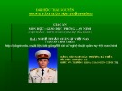 Bài giảng Giáo dục Quốc phòng-An ninh - Bài 3: Nghệ thuật quân sự Việt Nam