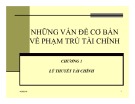 Bài giảng Tài chính tiền tệ: Chương 1 - Diệp Gia Luật