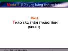 Bài giảng Sử dụng máy tính cơ bản: Bài 4 - ThS. Võ Minh Đức