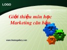 Bài giảng Marketing căn bản - Chương I: Tổng quan về Marketing