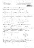 Đề thi thử THPT Quốc gia lần 1 năm 2018 môn Toán - Sở GD&ĐT Nghệ An - Mã đề 118