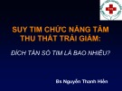 Bài giảng Suy tim chức năng tâm thu thất trái giảm