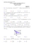 Đề thi thử THPT Quốc gia lần 2 năm 2018 môn Toán - THPT Trần Hưng Đạo - Mã đề 111