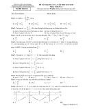 Đề thi sát hạch THPT Quốc gia năm 2018 môn Toán - THPT Đoàn Thượng - Mã đề 132