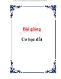 Bài giảng Cơ học đất - ThS. Trần Minh Tùng