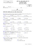 Đề kiểm tra chất lượng HK 1 môn Toán lớp 11 năm 2017-2018 - THPT Lý Thường Kiệt - Mã đề 101