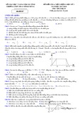 Đề kiểm tra chất lượng HK 1 môn Vật lí lớp 10 năm 2017-2018 - THPT Phan Đình Phùng - Đề số 357