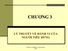 Bài giảng Kinh tế vi mô: Chương 3 - ThS. Võ Thị Thúy Hoa