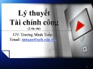 Bài giảng Lý thuyết tài chính công - Trương Minh Tuấn