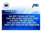 Bài giảng Kế toán tài chính III: Chương 8 - Võ Minh Hùng