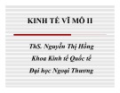 Bài giảng Kinh tế vĩ mô 2: Chương 1 - ThS. Nguyễn Thị Hồng