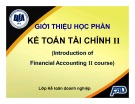 Bài giảng Kế toán tài chính II: Chương 1 - Võ Minh Hùng