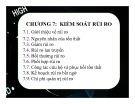 Bài giảng Quản trị rủi ro: Chương 7 - Võ Hữu Khánh