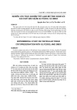 Nghiên cứu thực nghiệm trữ lạnh mô tinh hoàn với hai chất bảo quản Glycerol và DMSO