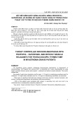 Gây mê kiểm soát nồng độ đích bằng propofol - sufentanil và không sử dụng thuốc giãn cơ trong phẫu thuật cắt tuyến ức nội soi ở bệnh nhân nhược cơ