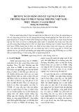 Dịch vụ ngân hàng bán lẻ tại ngân hàng thương mại cổ phần ngoại thương Việt Nam − Thực trạng và giải pháp