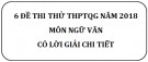 6 đề thi thử THPT Quốc gia môn Ngữ văn năm 2018 có lời giải chi tiết