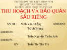 Bài giảng Công nghệ bảo quản - Bài: Thu hoạch và bảo quản sầu riêng