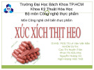 Bài giảng Công nghệ chế biến - Bài: Xúc xích heo