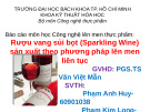 Bài giảng Công nghệ lên men - Bài: Rượu vang sủi bọt sản xuất theo phương pháp lên men liên tục