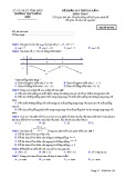 Đề KS thi THPT Quốc gia môn Toán năm 2018 lần 1 - THPT Đồng Đậu - Mã đề 132