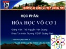 Bài giảng Hóa học vô cơ - Bài 2: Oxi