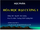 Bài gảng Hóa học đại cương - Bài 3: Hệ đơn vị