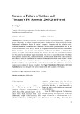 Success or failure of nations and Vietnam’s FSI scores in 2005-2016 period