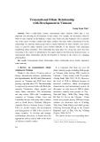 Transnational ethnic relationship with development in Vietnam