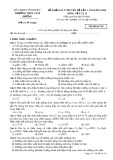Đề khảo sát chuyên đề lần 1 năm 2018 môn Vật lí lớp 11 - THPT Tam Dương - Mã đề 743