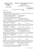 Đề khảo sát chuyên đề lần 1 năm 2018 môn Vật lí lớp 11 - THPT Tam Dương - Mã đề 485