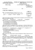 Đề khảo sát chuyên đề lần 2 năm 2018 môn Vật lí lớp 11 - THPT Tam Dương - Mã đề 485