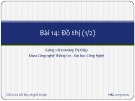 Bài giảng Cấu trúc dữ liệu và giải thuật: Bài 14a - Hoàng Thị Điệp (2014)