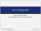 Bài giảng Cấu trúc dữ liệu và giải thuật: Bài 10 - Hoàng Thị Điệp (2014)