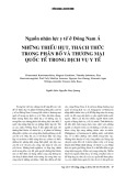 Nguồn nhân lực y tế ở Đông Nam Á: Những thiếu hụt, thách thức trong phân bố và thương mại quốc tế trong dịch vụ y tế