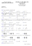 Đề khảo sát chất lượng lần 4 môn Toán lớp 11 năm 2018 - THPT Nguyễn Viết Xuân - Mã đề 103