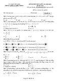 Đề thi thử THPT Quốc gia năm 2018 môn Toán - Sở GD&ĐT Bắc Ninh - Mã đề 116