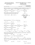 Đề thi thử THPT Quốc gia môn Toán năm 2018 lần 1 - THPT Phan Đăng Lưu - Mã đề 232