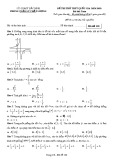 Đề thi thử THPT Quốc gia năm 2018 môn Toán - Sở GD&ĐT Bắc Ninh - Mã đề 120