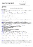 Đề thi khảo sát chất lượng lần 4 môn Vật lí lớp 11 năm 2018 - THPT Nguyễn Viết Xuân - Mã đề 103