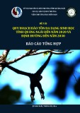 Báo cáo tổng hợp: Quy hoạch bảo tồn đa dạng sinh học tỉnh Quảng Ngãi đến năm 2020 và định hướng đến năm 2030