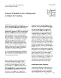Strategic human resource management as ethical stewardship