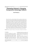 Evaluating Vietnam’s changing comparative advantage patterns